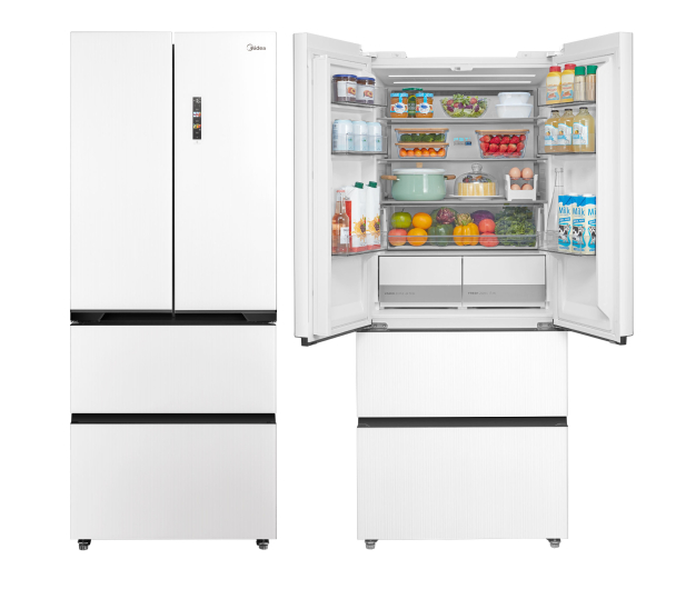 Lodówka Midea MDRF600BIE36 French Door No Frost 191cm Białe Szkło Do Obudowy WiFi 435L - 1525853 - zdjęcie